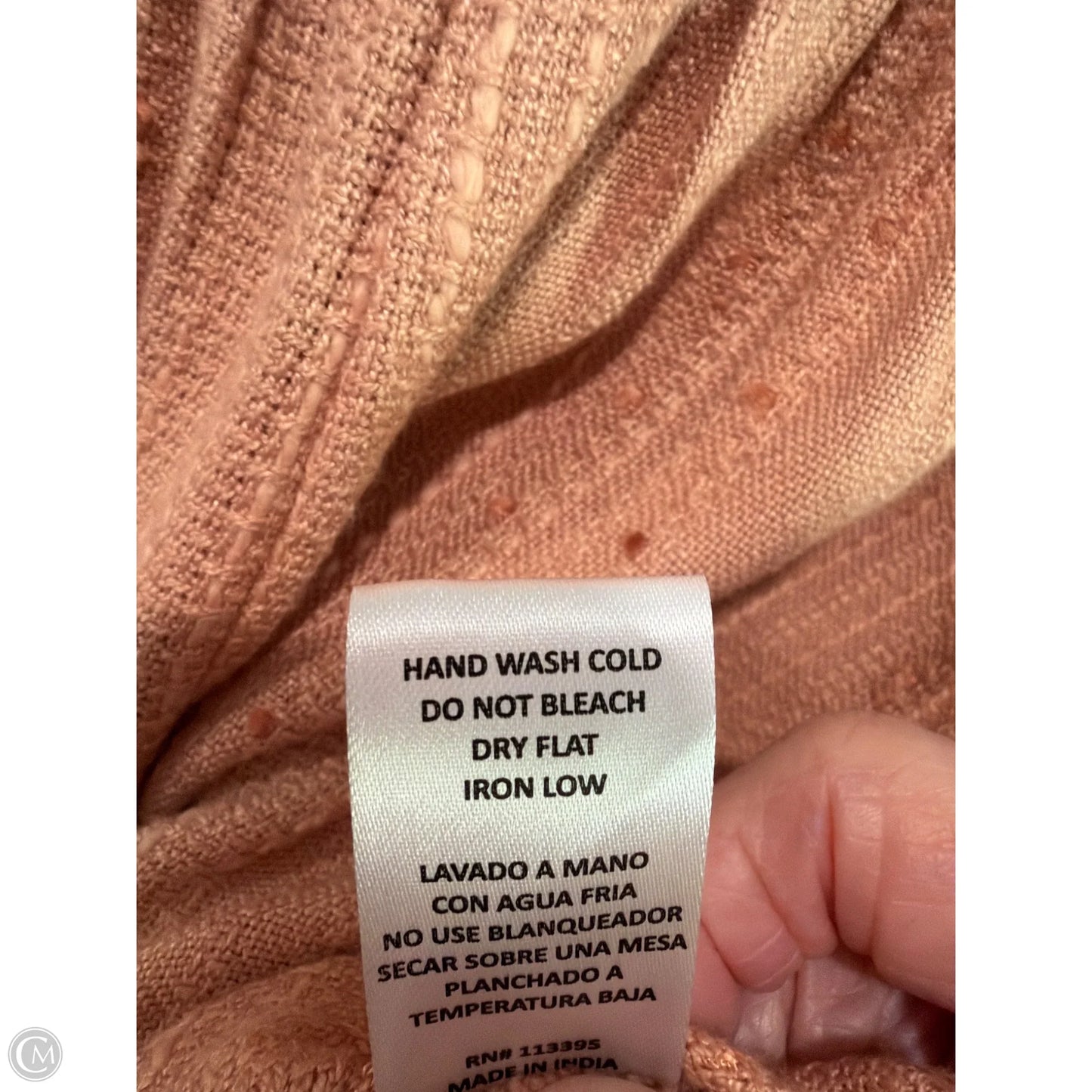 Top Long Sleeve By Blush In Orange, Size: M