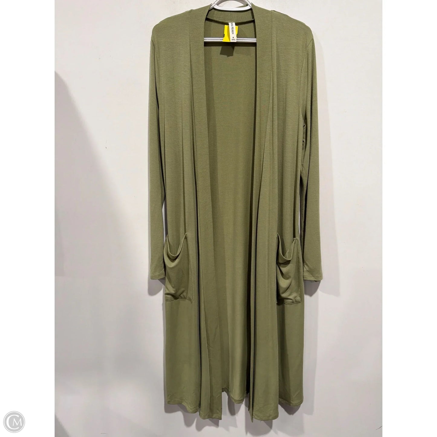 Cardigan By Zenana In Green, Size: M