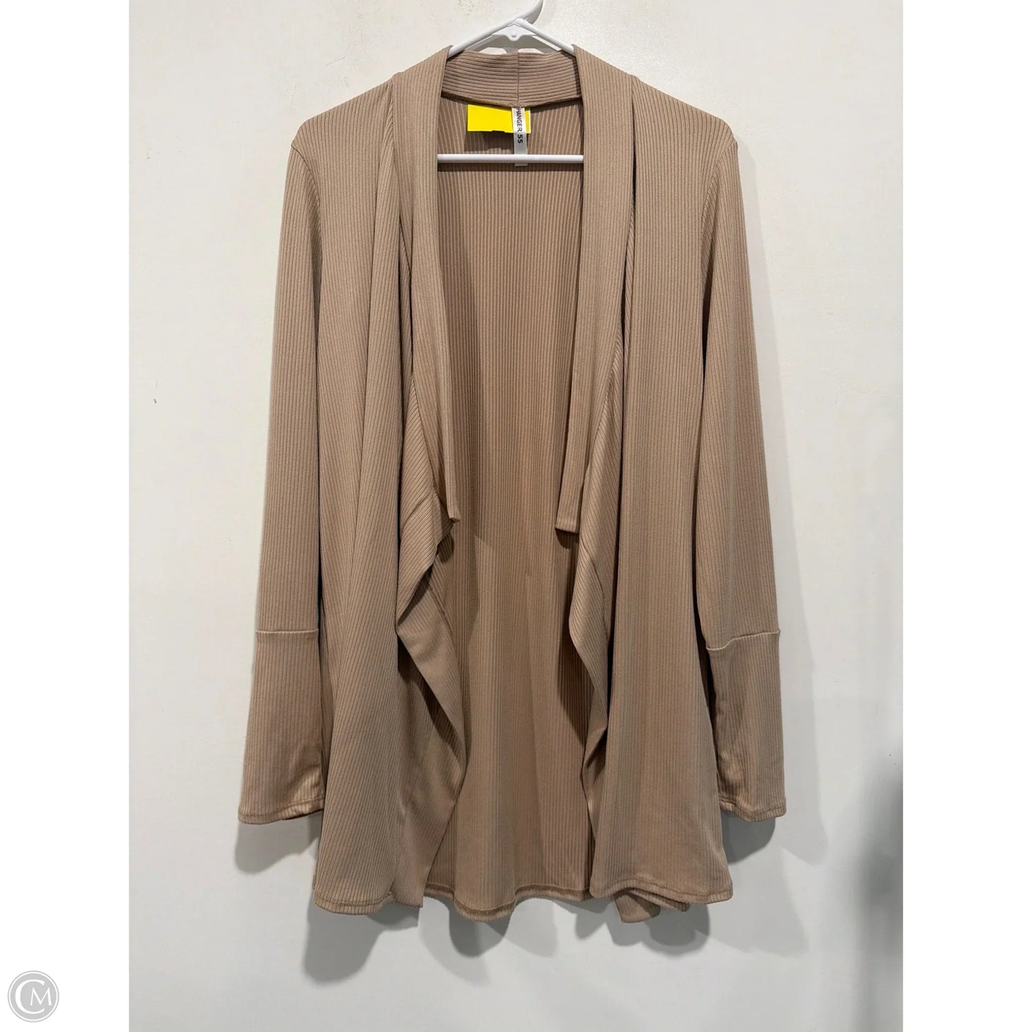 Cardigan By Clothes Mentor In Tan, Size: L