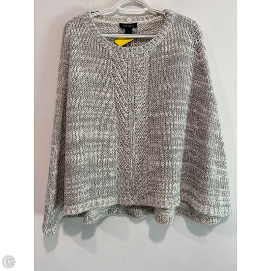 Poncho By White House Black Market In Grey, Size: S