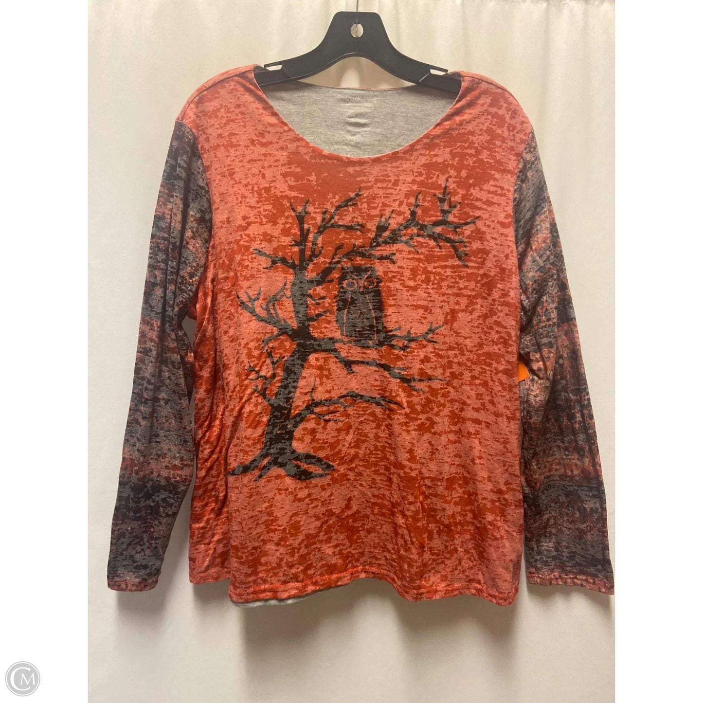 Top Long Sleeve By Coldwater Creek In Orange, Size: Xl