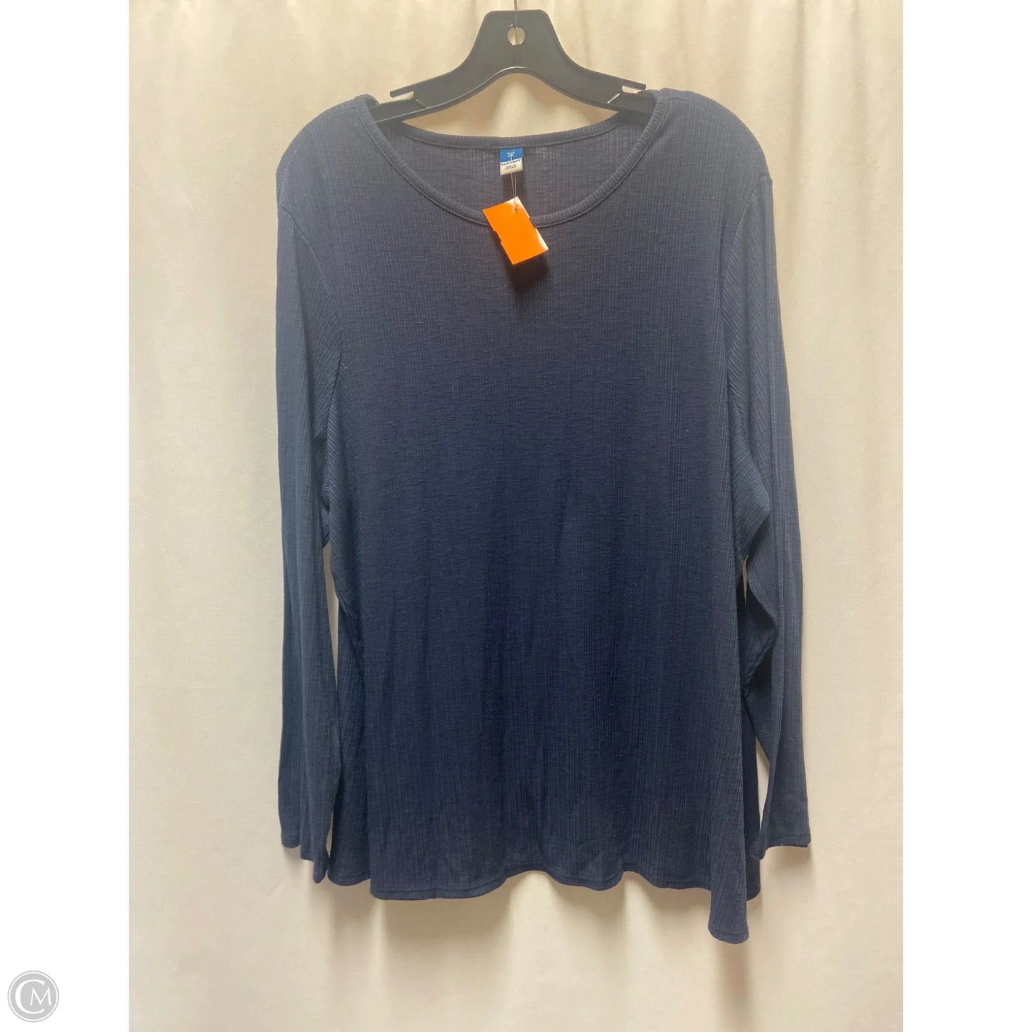 Top Long Sleeve By Old Navy In Blue, Size: Xxl