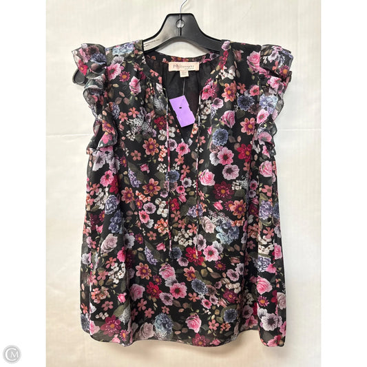 Top Short Sleeve By Philosophy In Black, Size: Xs
