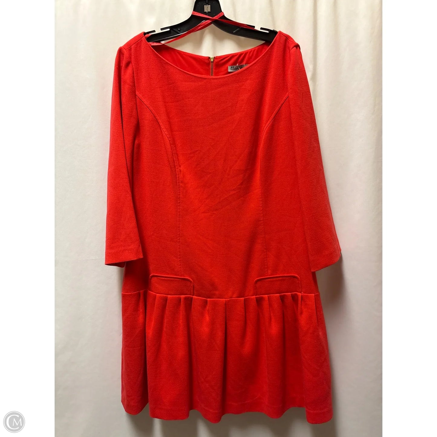 Dress Casual Midi By Eliza J In Red, Size: Xl