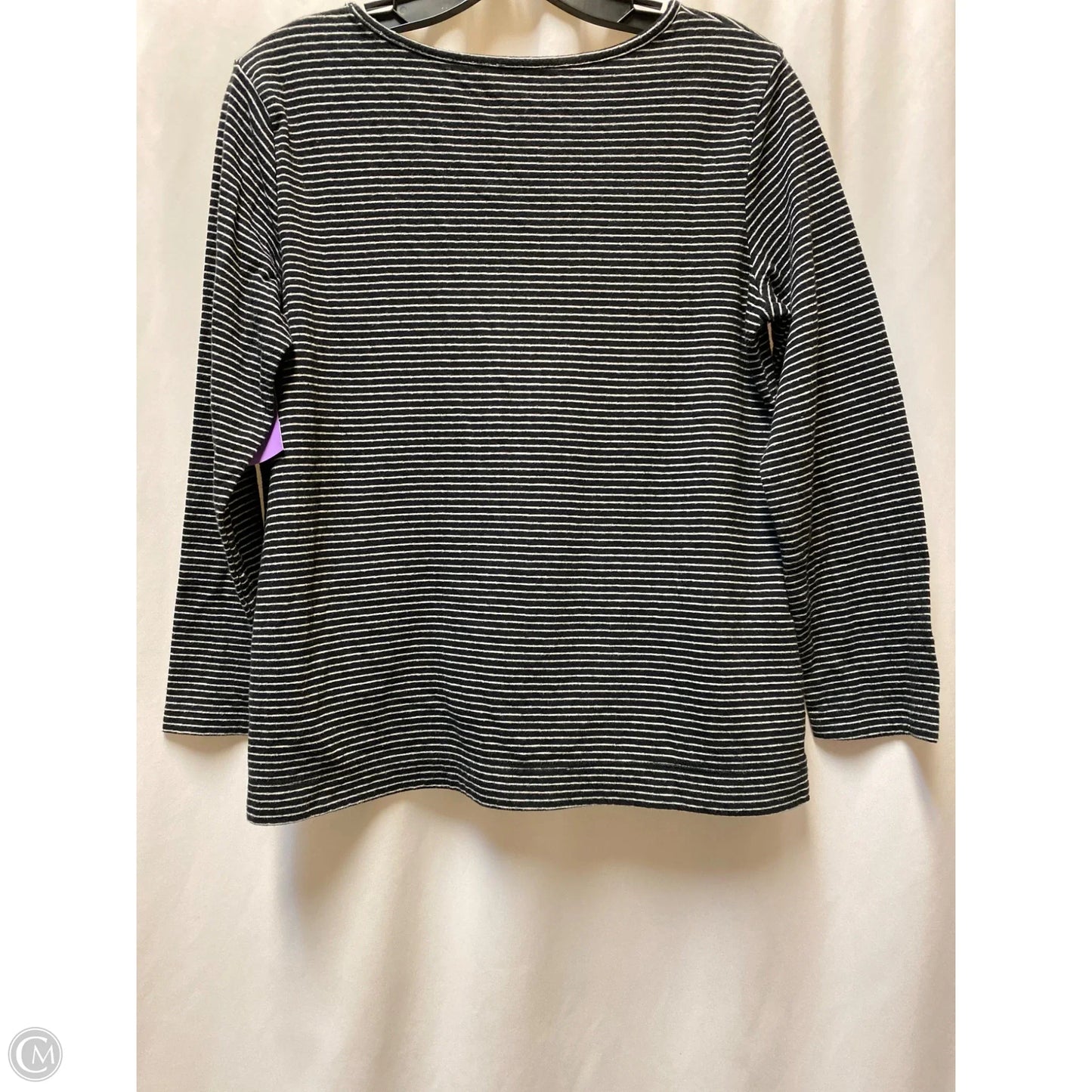 Top Long Sleeve By Croft And Barrow In Black, Size: L
