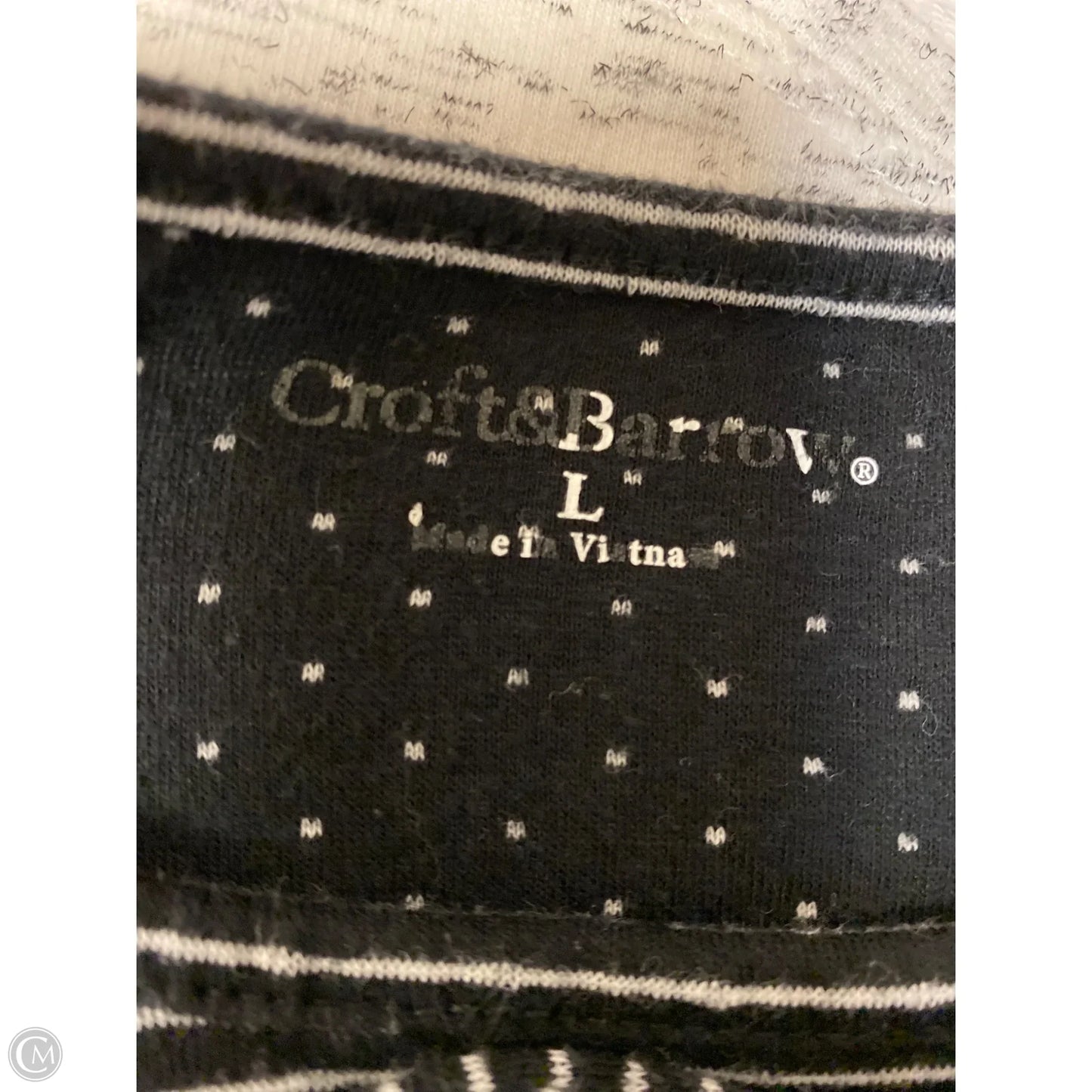 Top Long Sleeve By Croft And Barrow In Black, Size: L