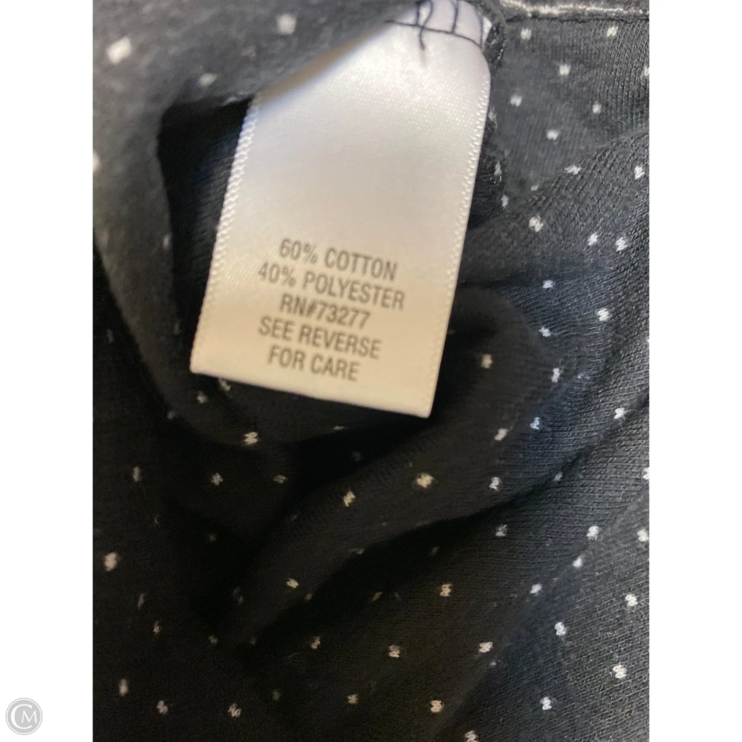 Top Long Sleeve By Croft And Barrow In Black, Size: L