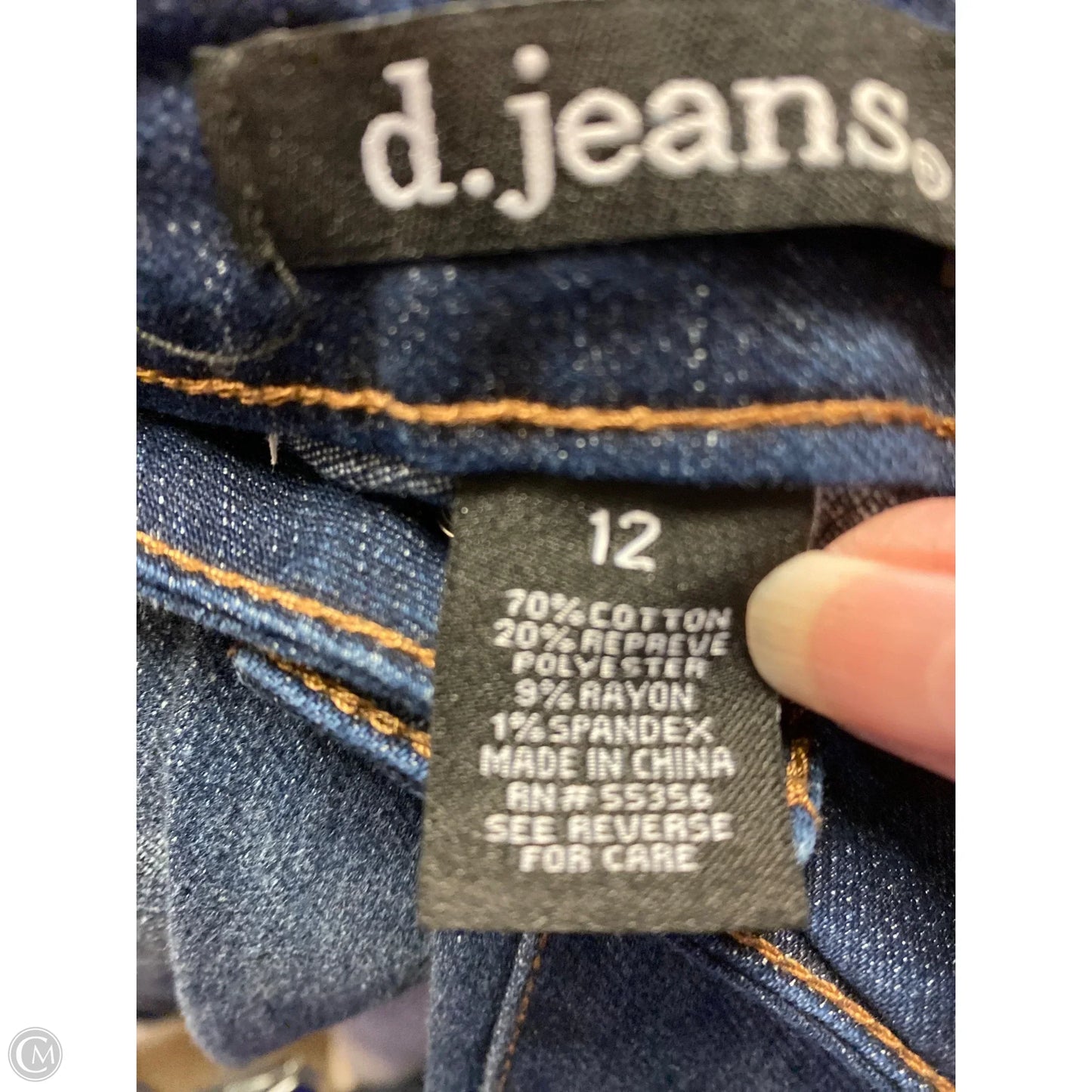 Jeans Straight By Clothes Mentor In Blue Denim, Size: 12