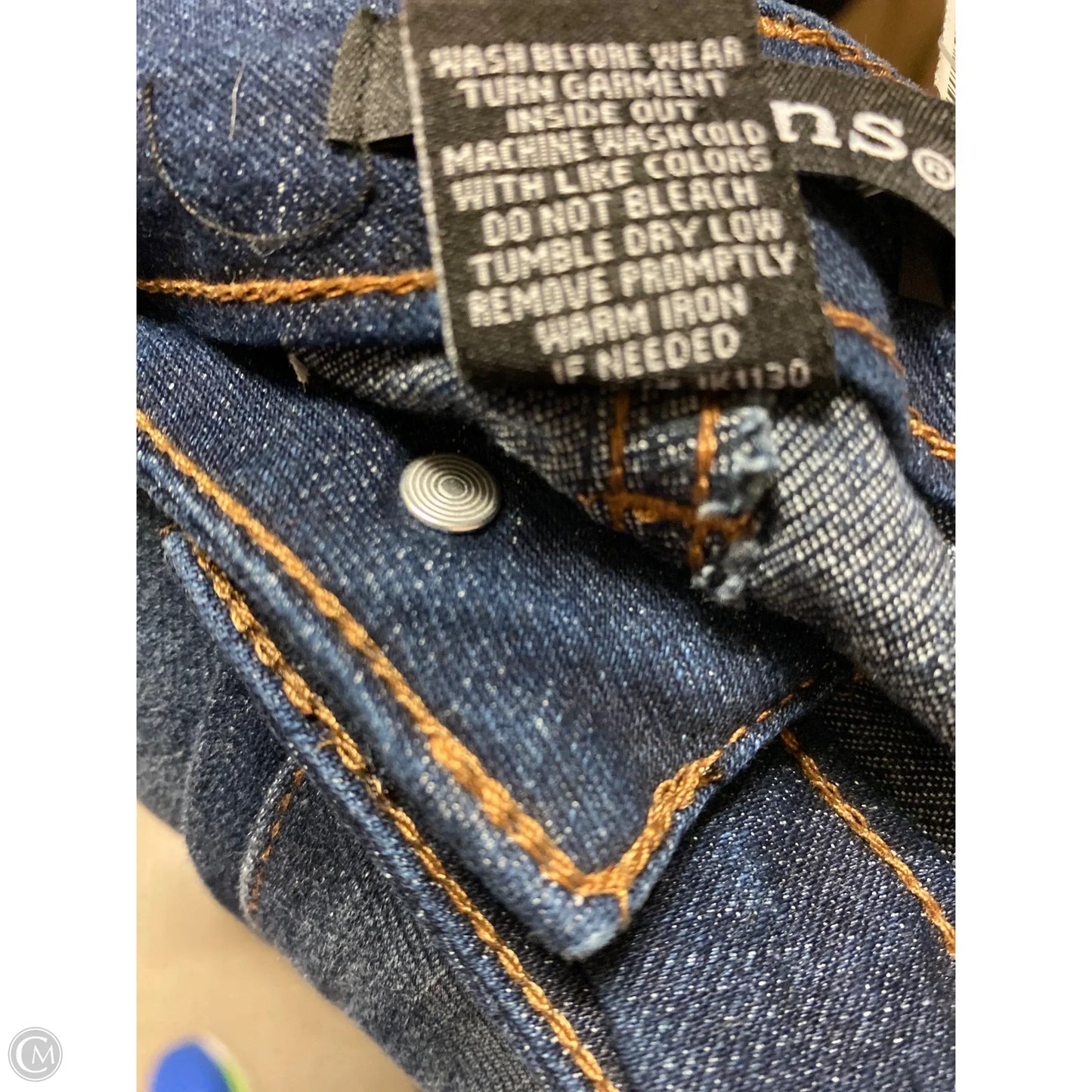 Jeans Straight By Clothes Mentor In Blue Denim, Size: 12