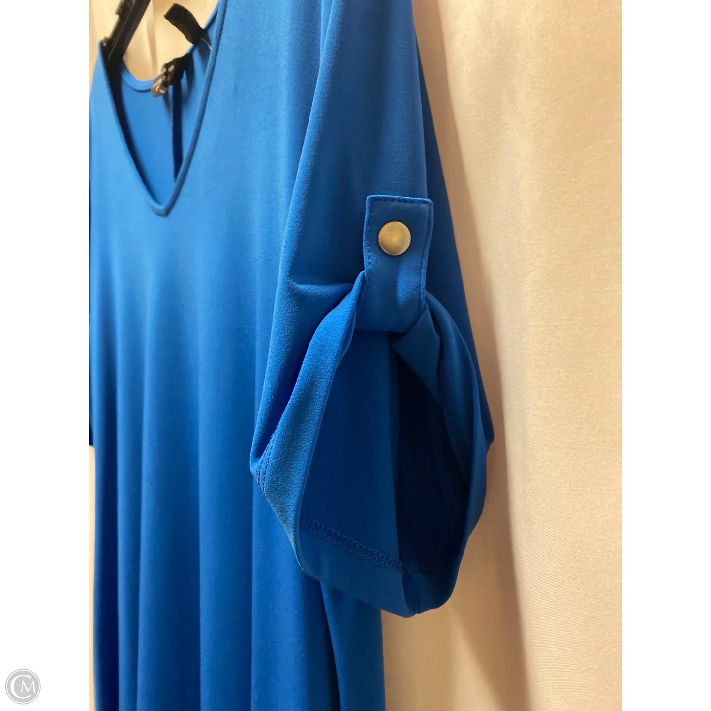 Dress Casual Maxi By Susan Graver In Blue, Size: L