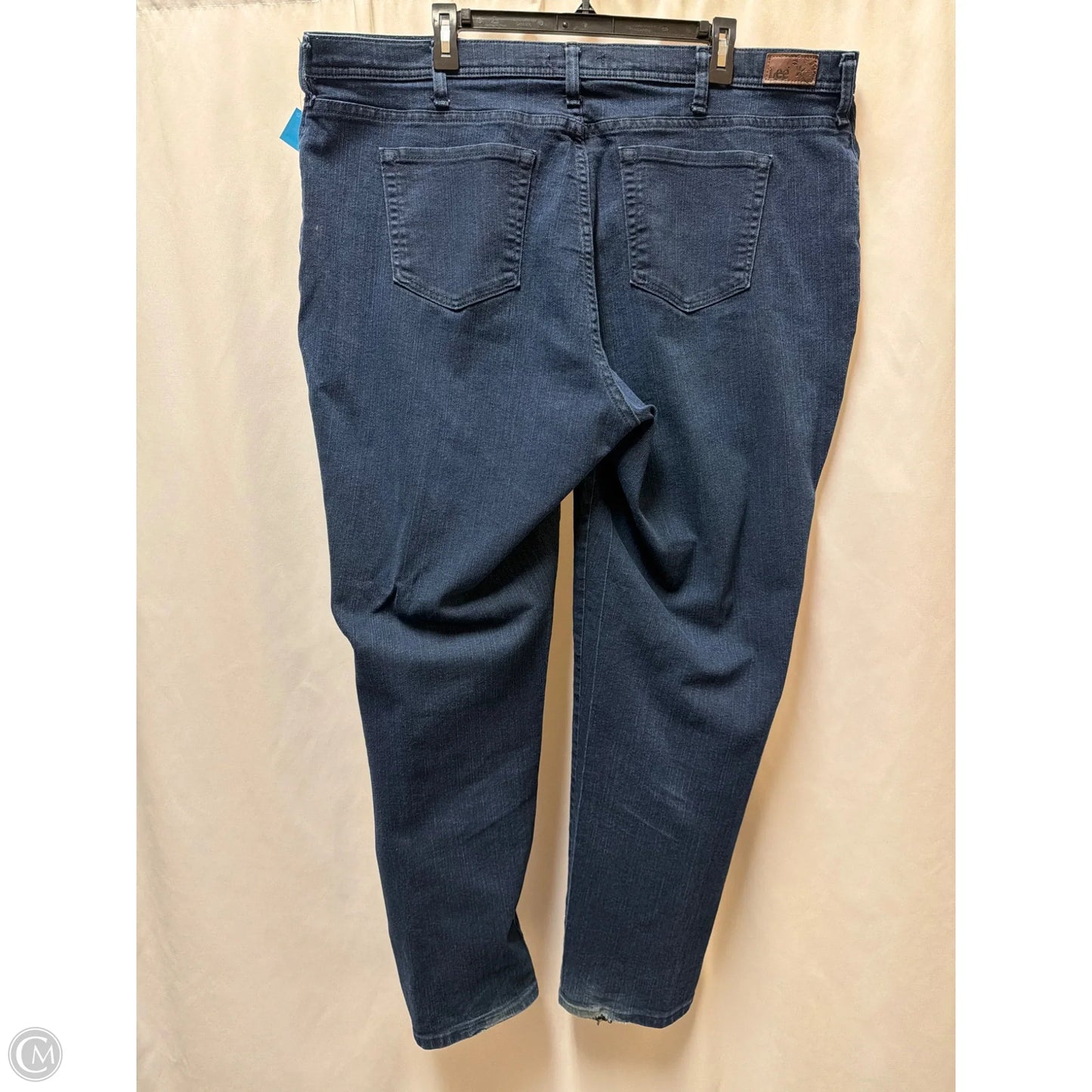 Jeans Straight By Lee In Blue Denim, Size: 24