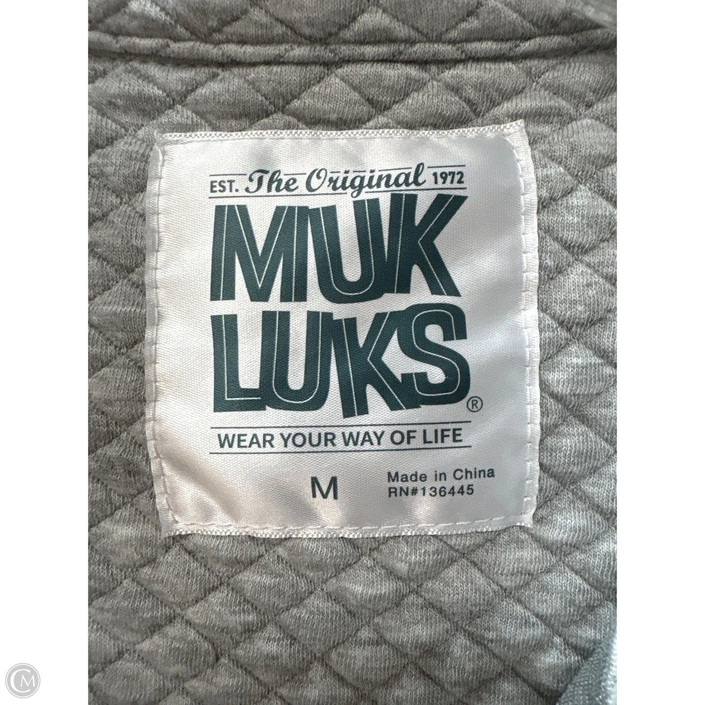 Jacket Other By Muk Luks In Grey, Size: M