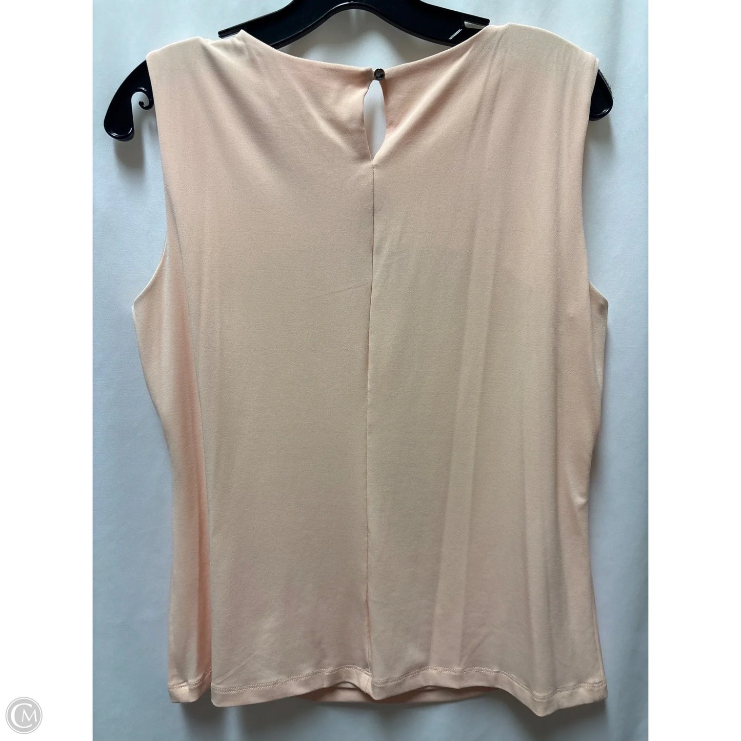 Top Sleeveless By Calvin Klein In Peach, Size: L