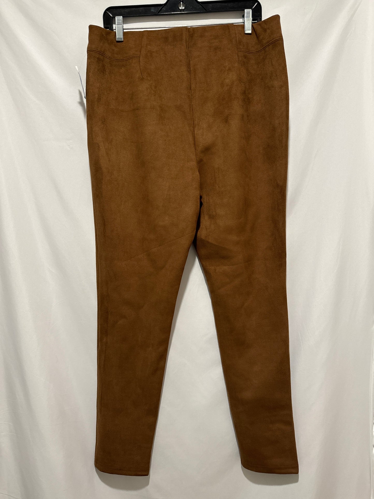 Pants Leggings By Cato In Brown, Size: 18