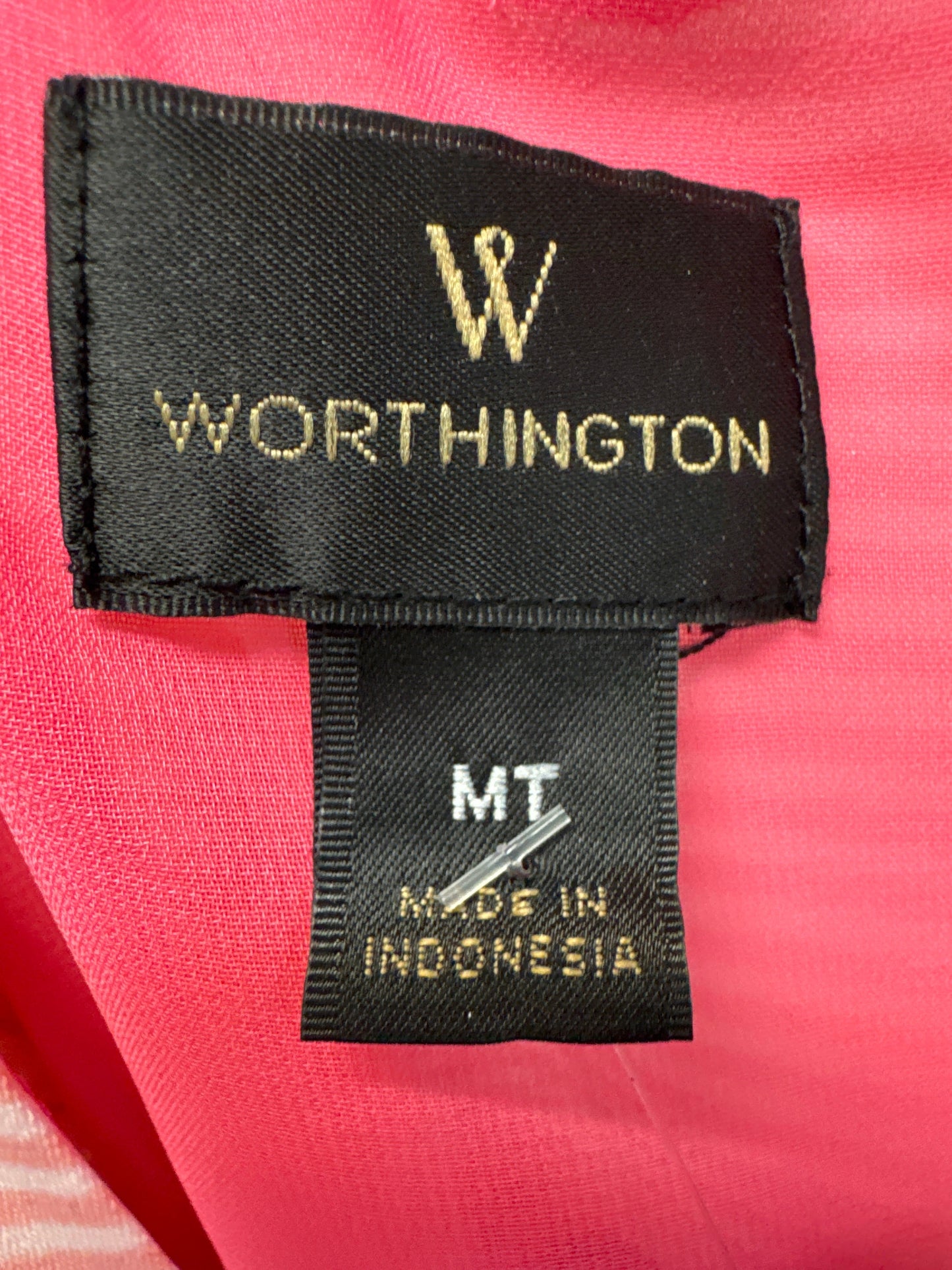 Top Sleeveless By Worthington In Peach, Size: M