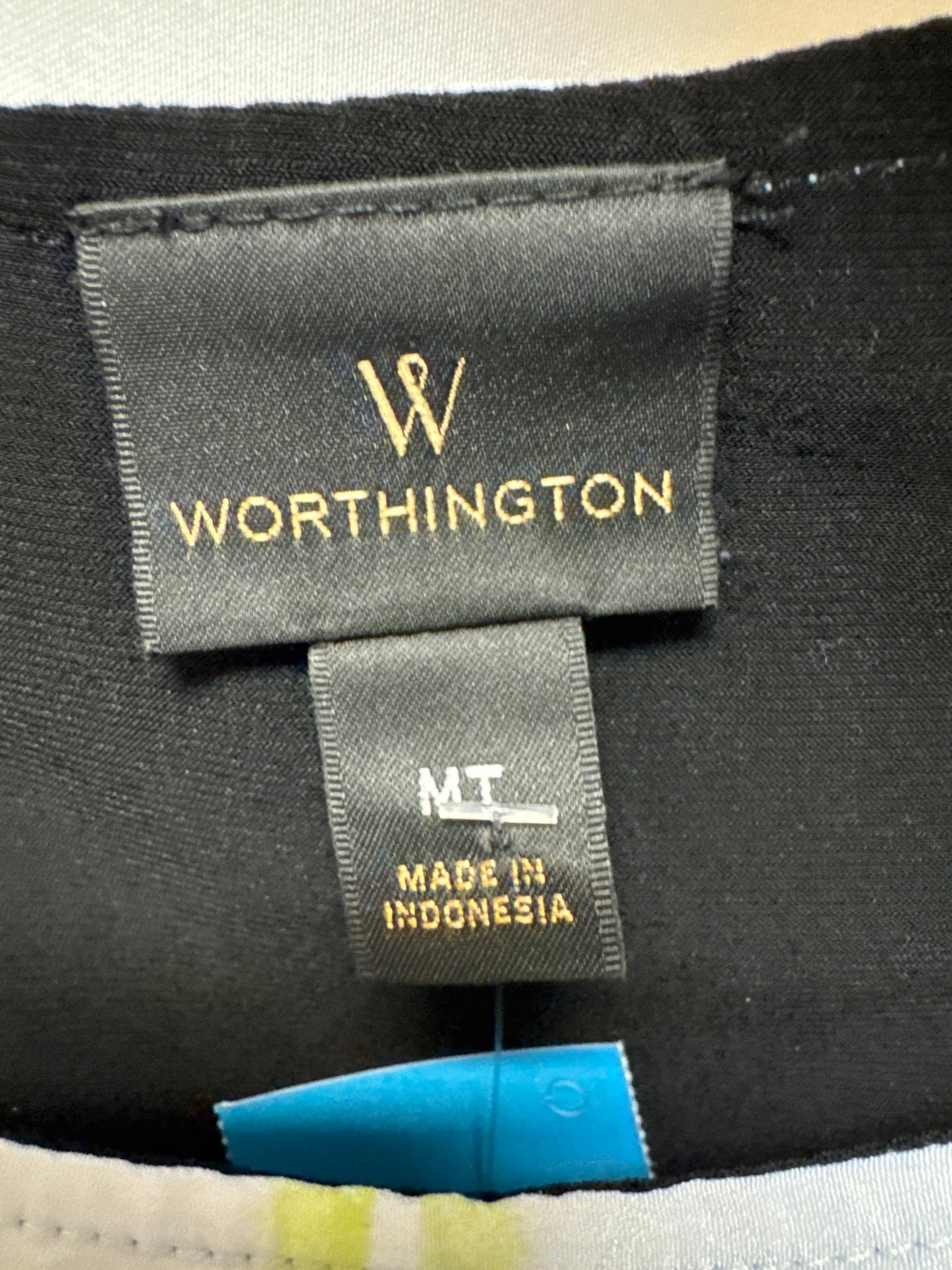 Top Sleeveless By Worthington In Teal, Size: M