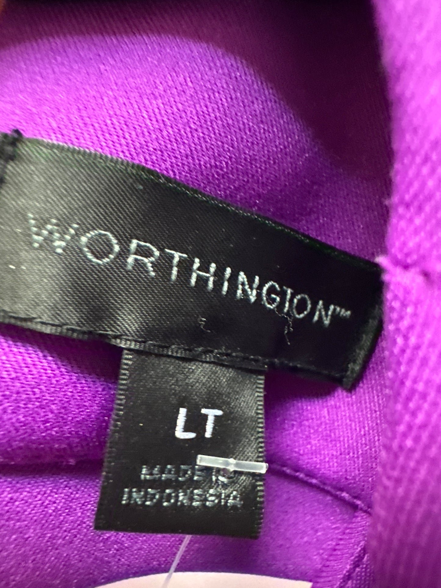 Top Sleeveless By Worthington In Purple, Size: L