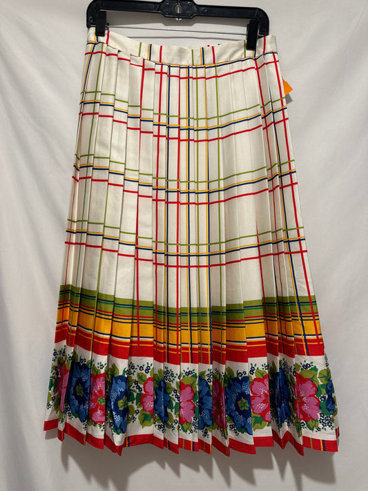 Skirt Midi By J. Crew In Green & Red, Size: 6