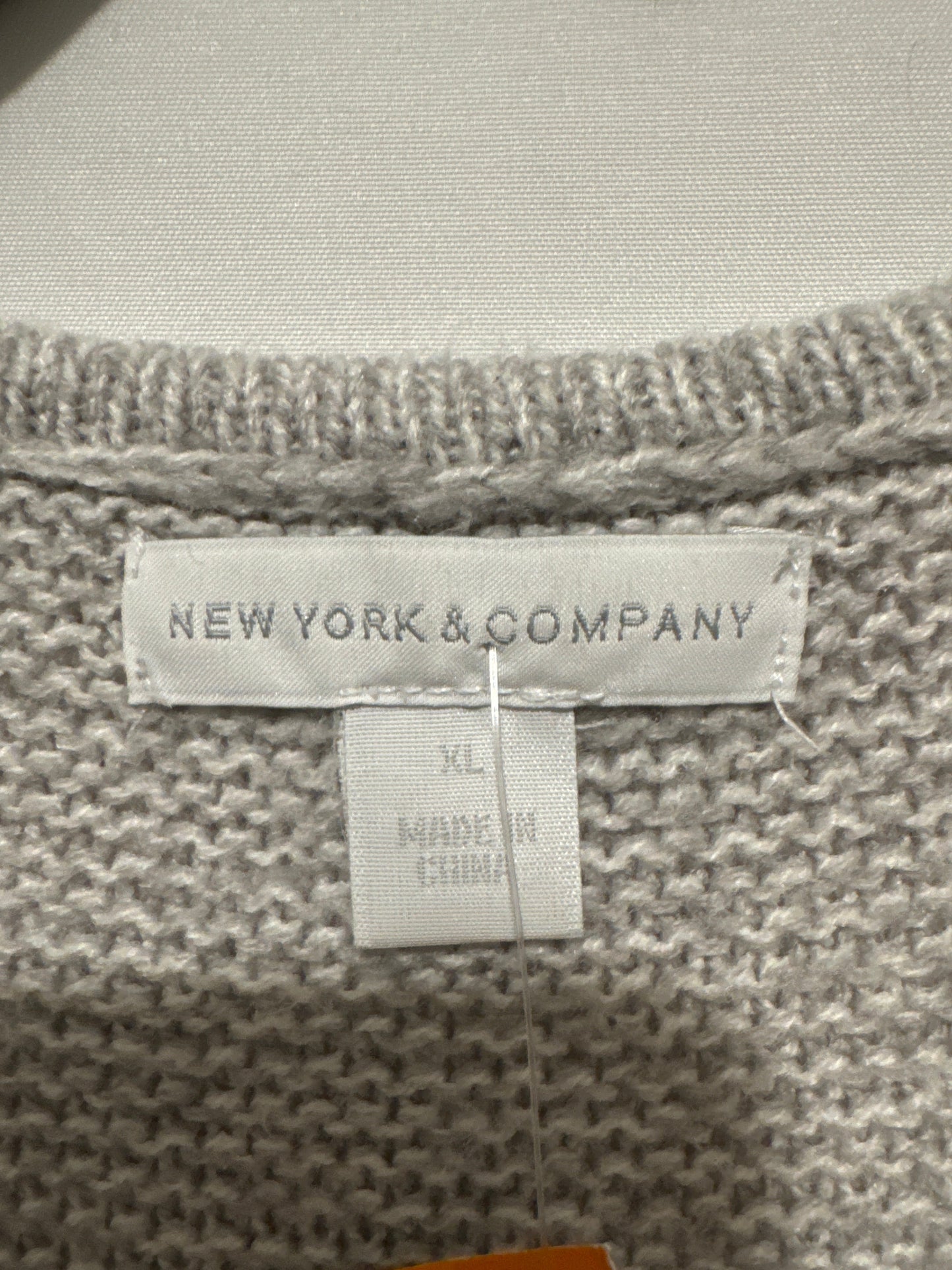 Sweater By New York And Co In Grey, Size: Xl