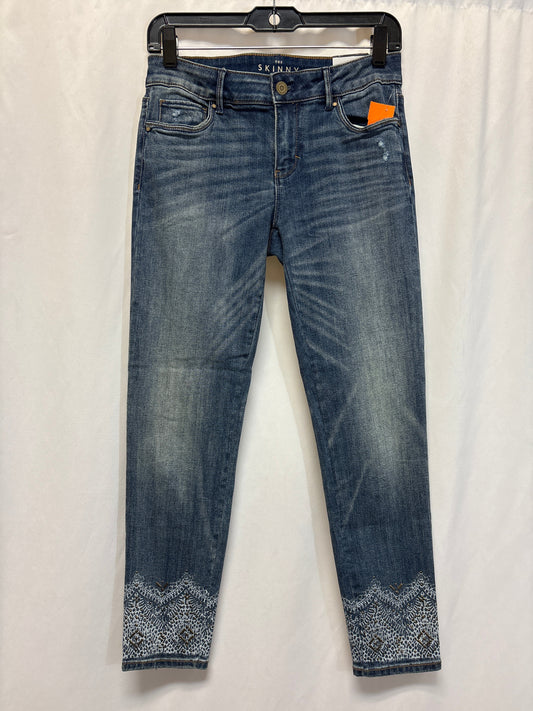 Jeans Skinny By White House Black Market In White Denim, Size: 0