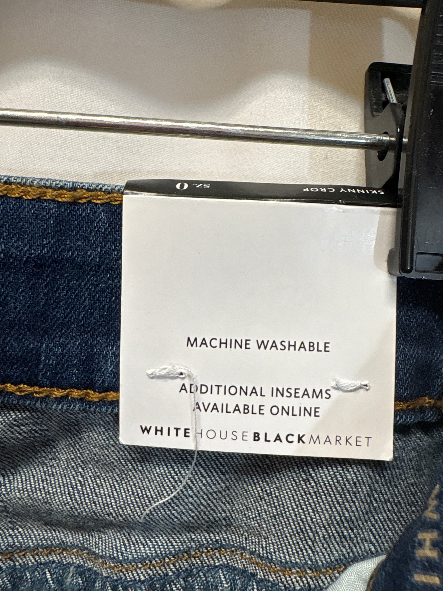 Jeans Skinny By White House Black Market In White Denim, Size: 0