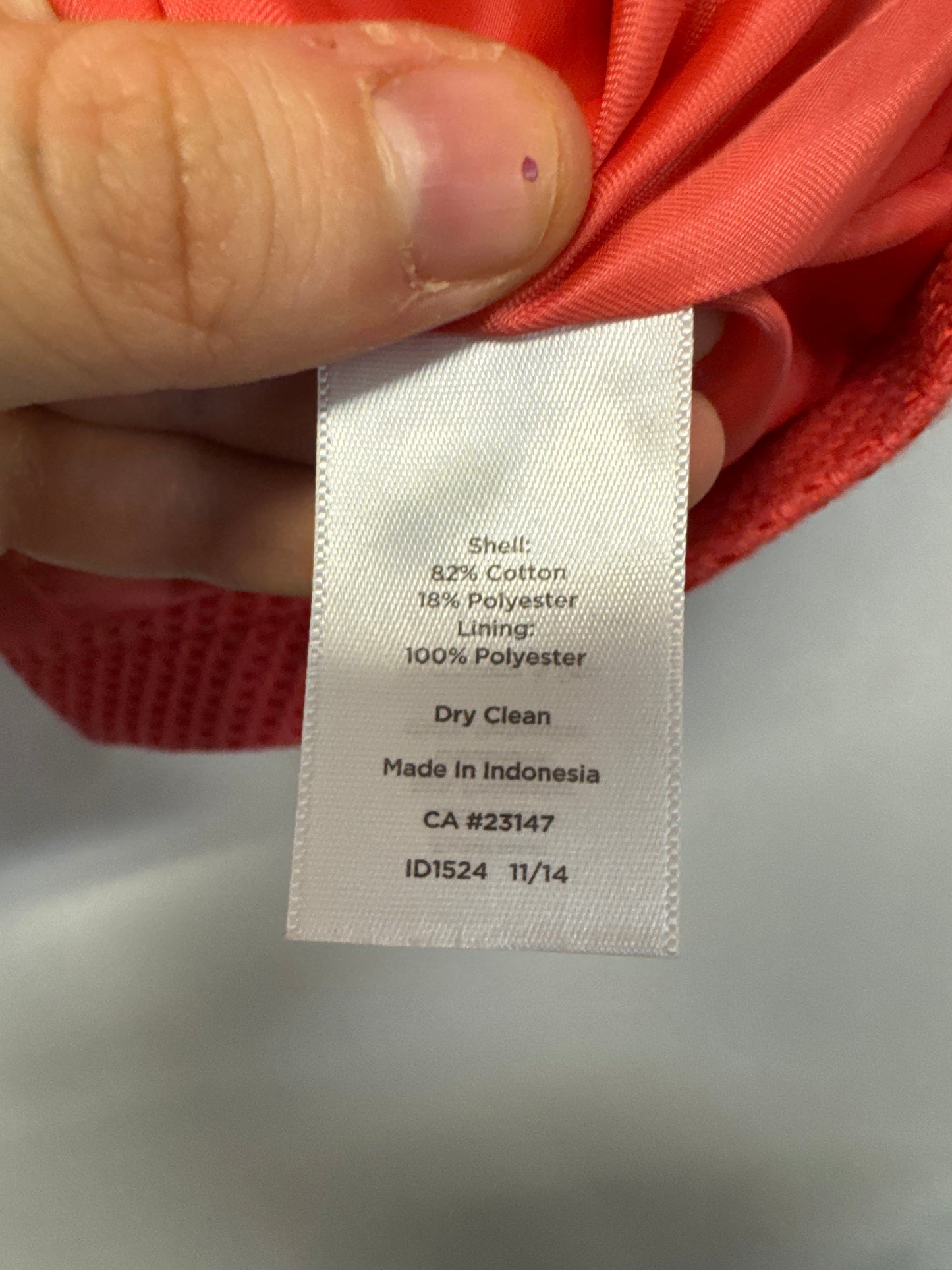 Coat Peacoat By Talbots In Peach, Size: Xl