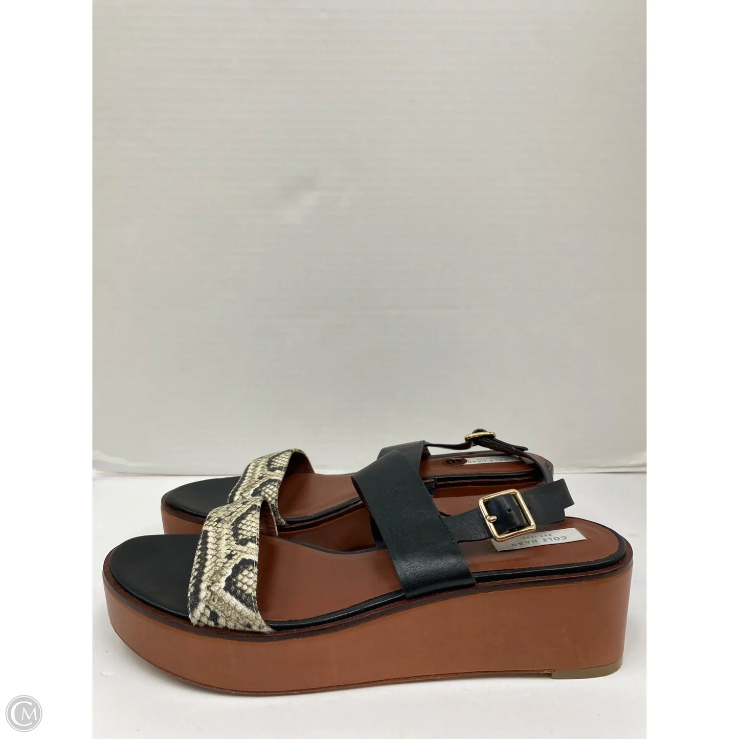 Sandals Flats By Cole-haan In Black, Size: 10