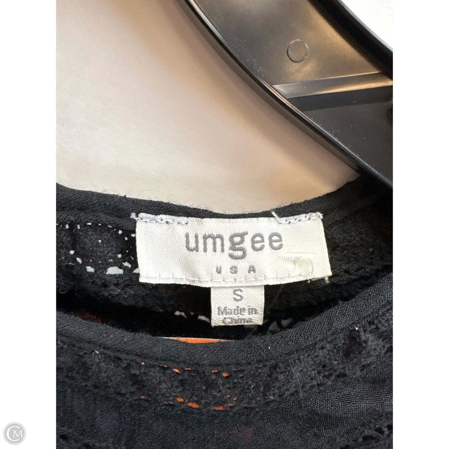 Top Short Sleeve By Umgee In Black, Size: S