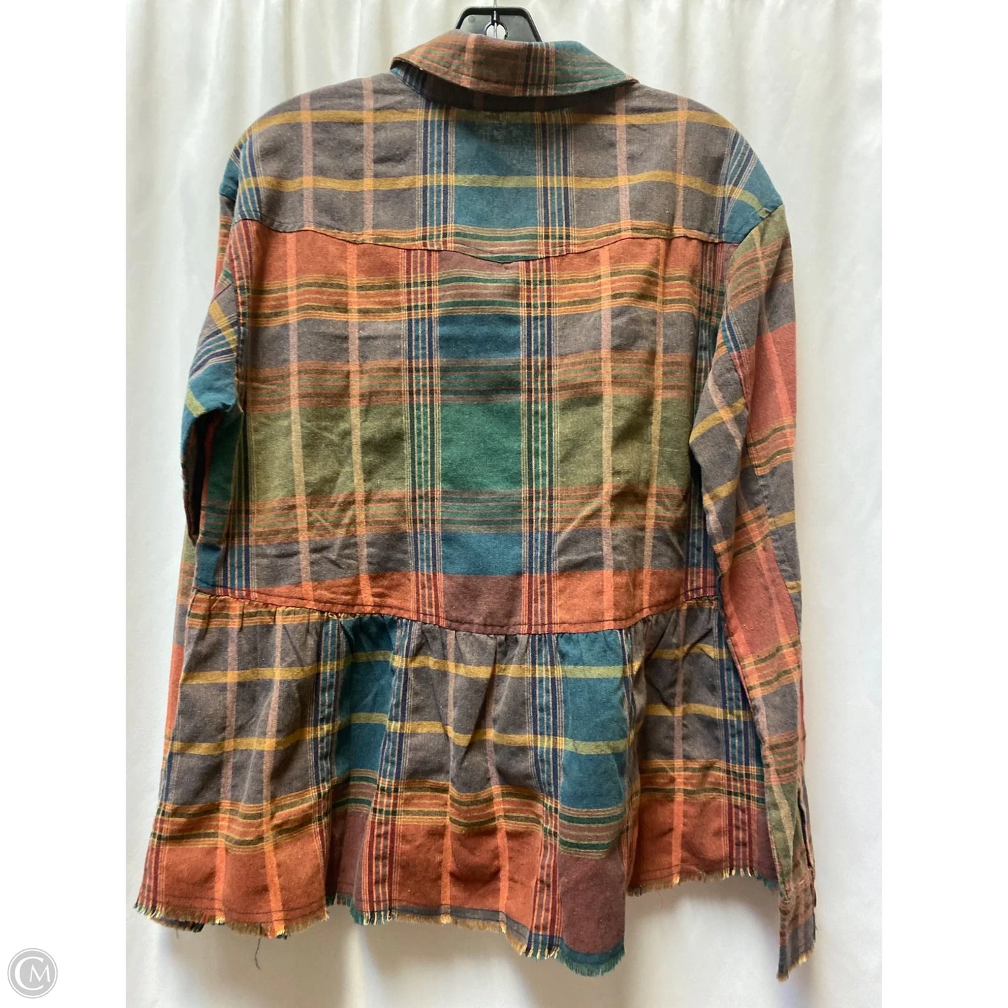 Top Long Sleeve By Mystree In Brown, Size: M