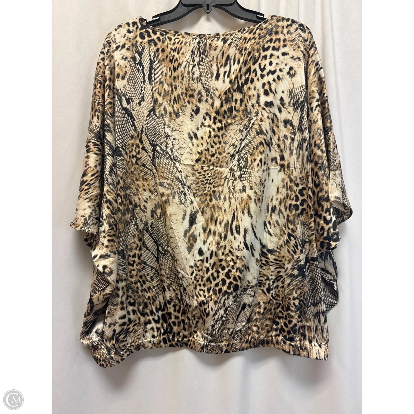 Top Short Sleeve By Chicos In Animal Print, Size: Xxl