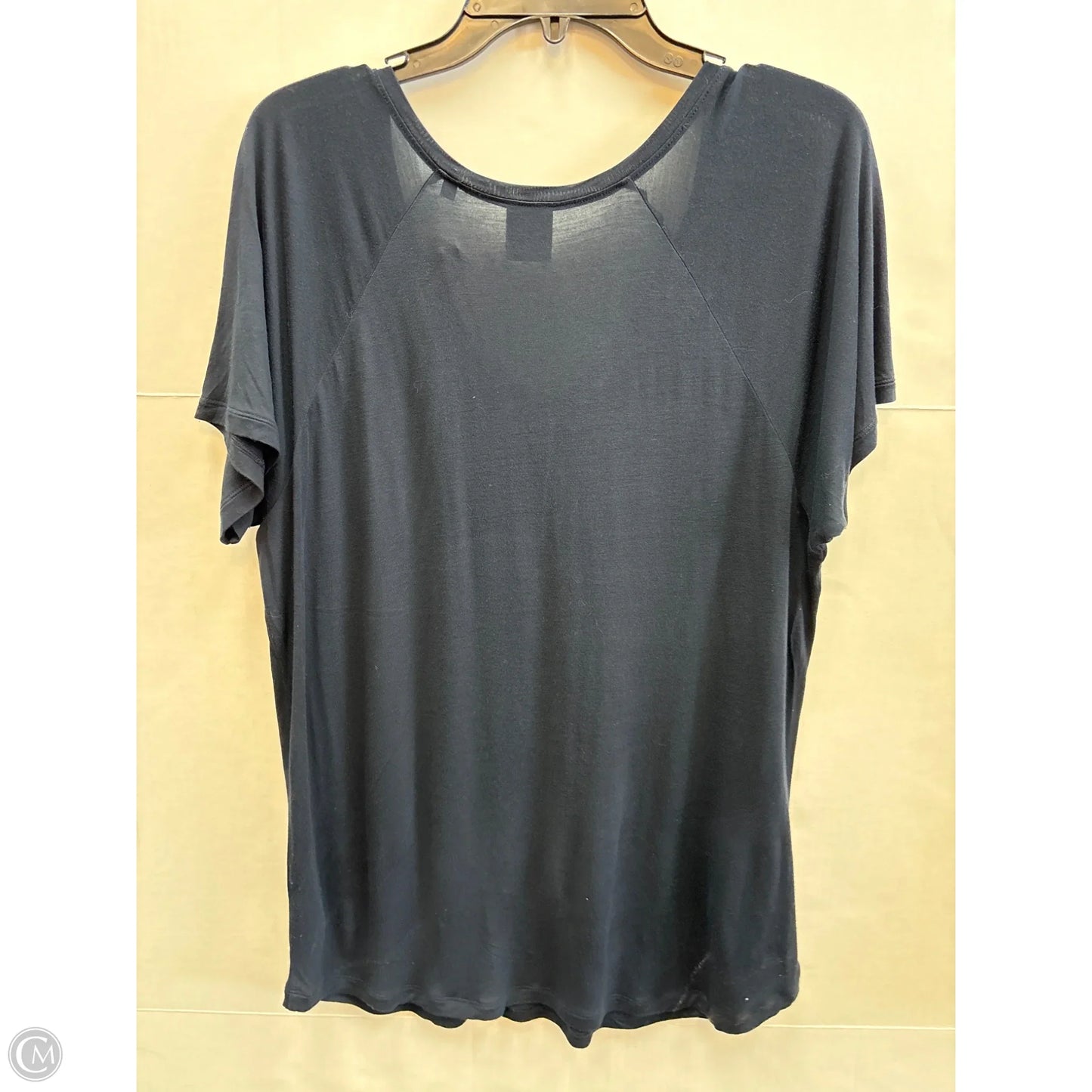 Top Short Sleeve By Cabi In Navy, Size: M