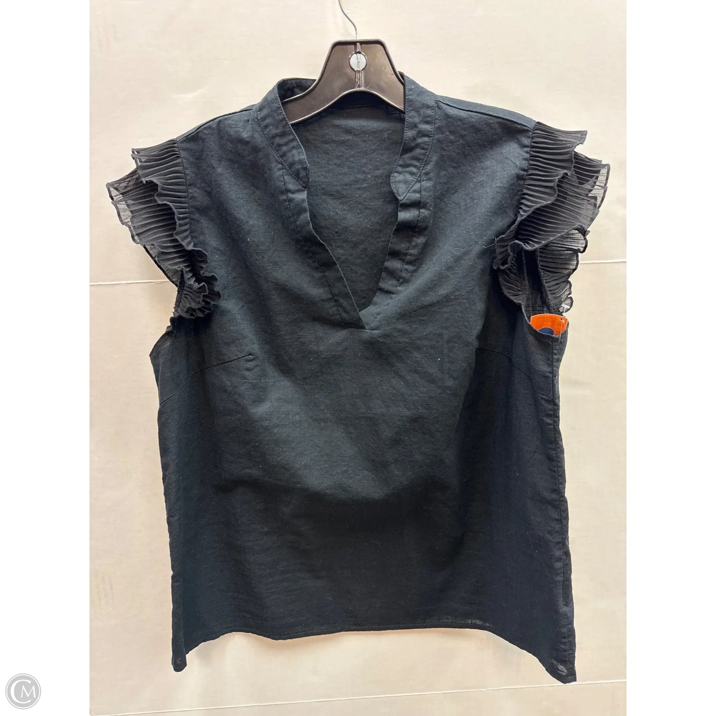 Top Short Sleeve By Shein In Black, Size: Xl