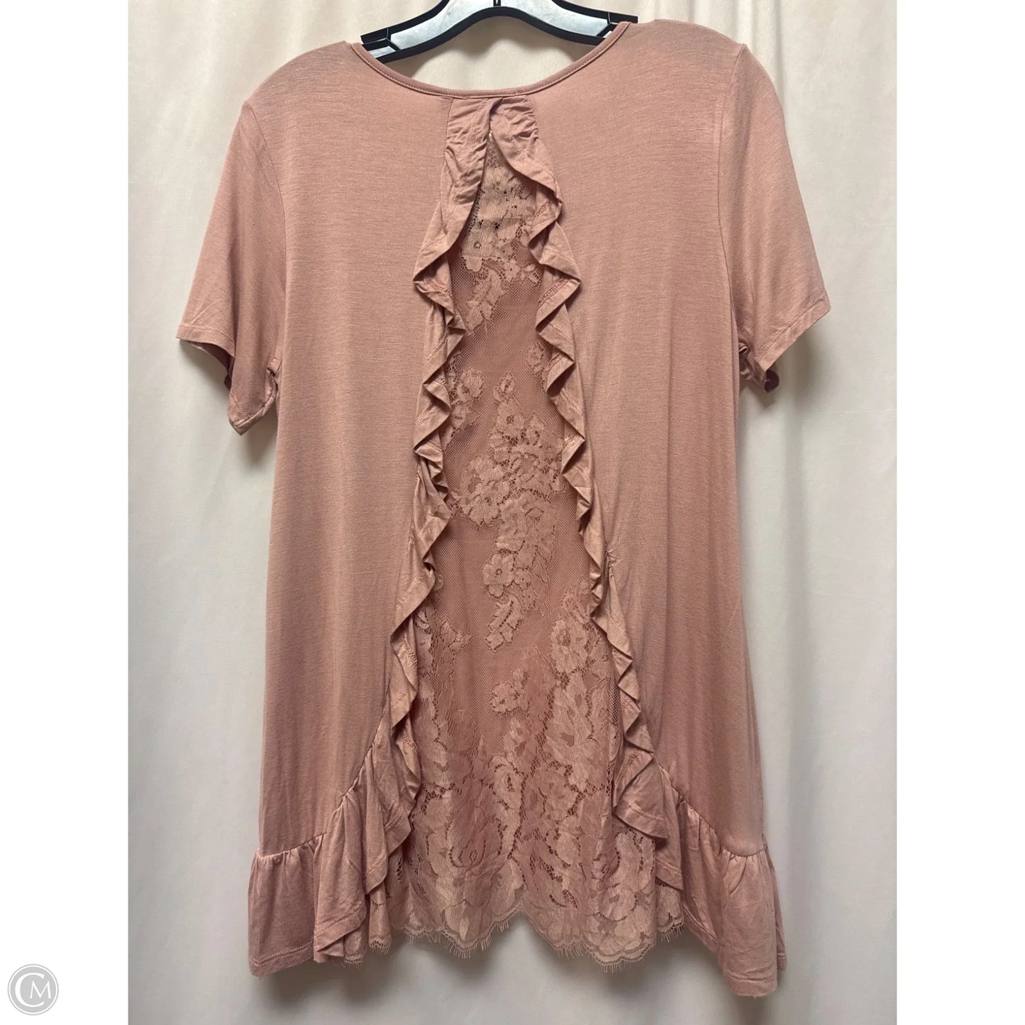 Top Short Sleeve By Jodifl In Pink, Size: S
