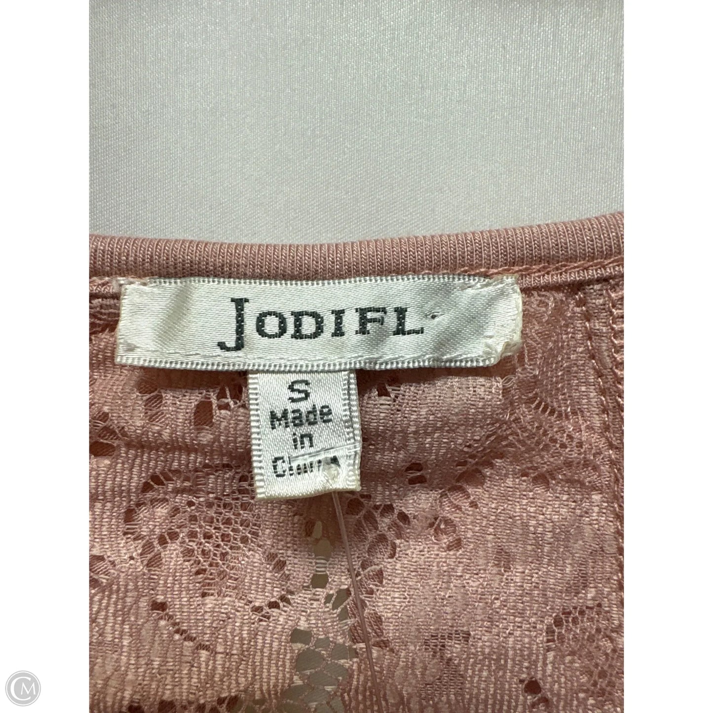 Top Short Sleeve By Jodifl In Pink, Size: S