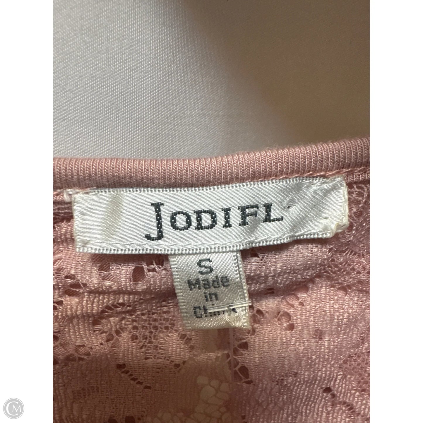 Top Short Sleeve By Jodifl In Pink, Size: S