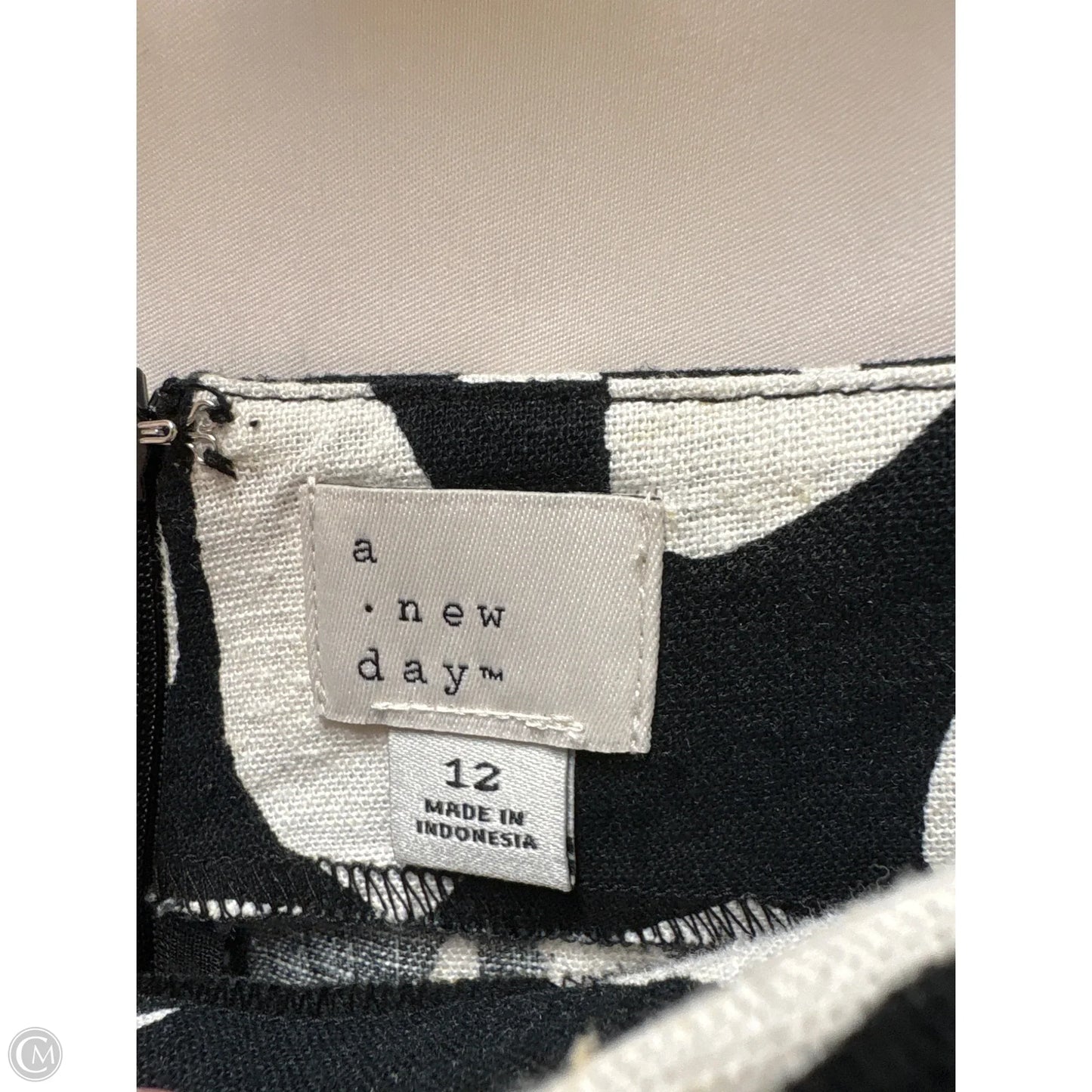 Skort By A New Day In Black & White, Size: 12