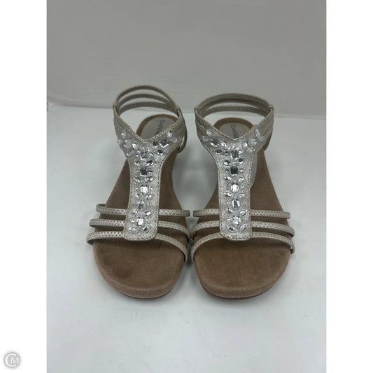 Sandals Flats By Croft And Barrow In Gold, Size: 6.5