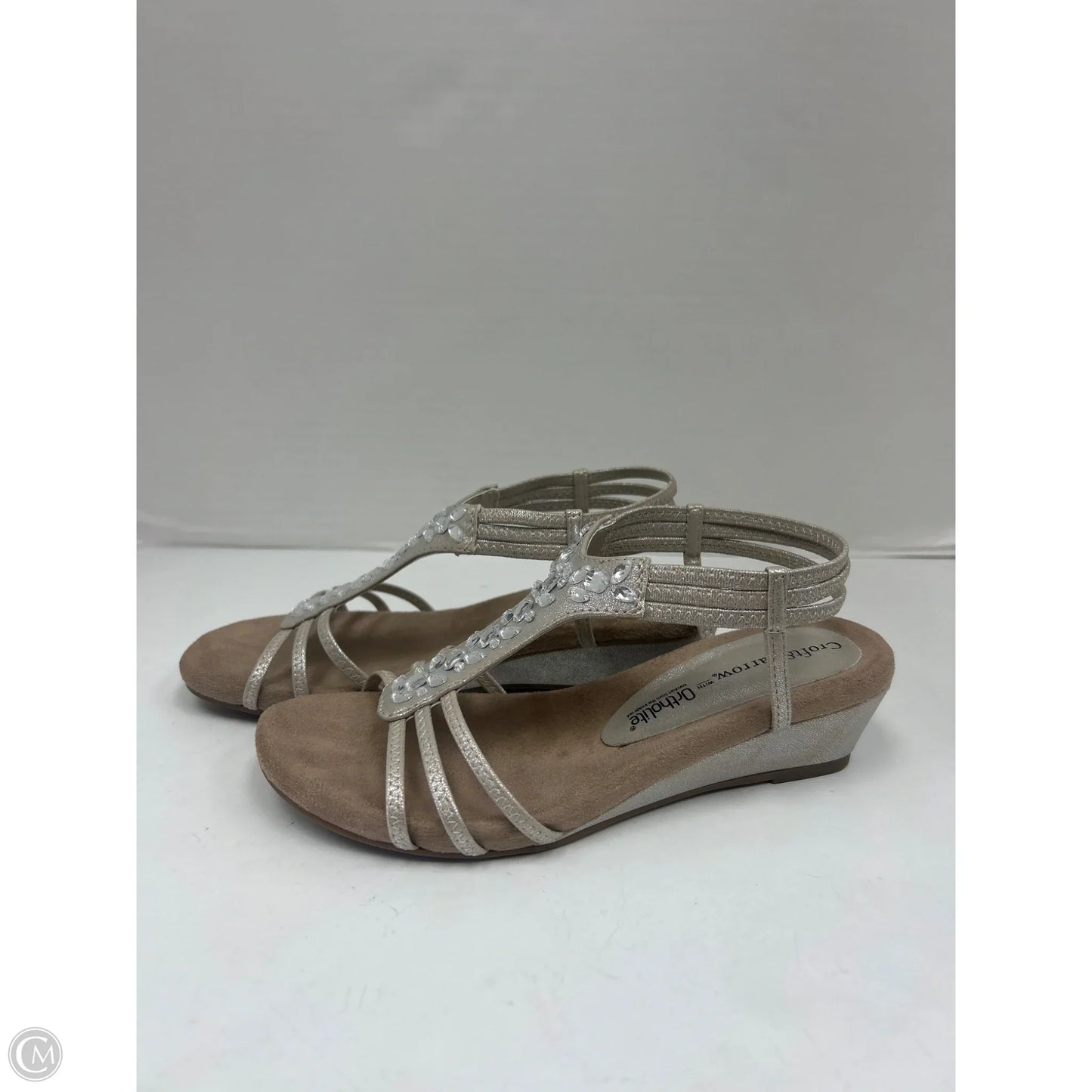 Sandals Flats By Croft And Barrow In Gold, Size: 6.5