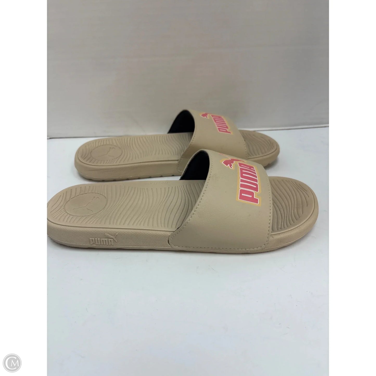 Sandals Flats By Puma In Beige, Size: 10