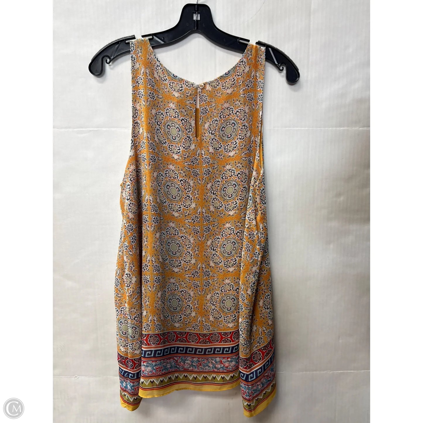 Top Sleeveless By Max Studio In Yellow, Size: L