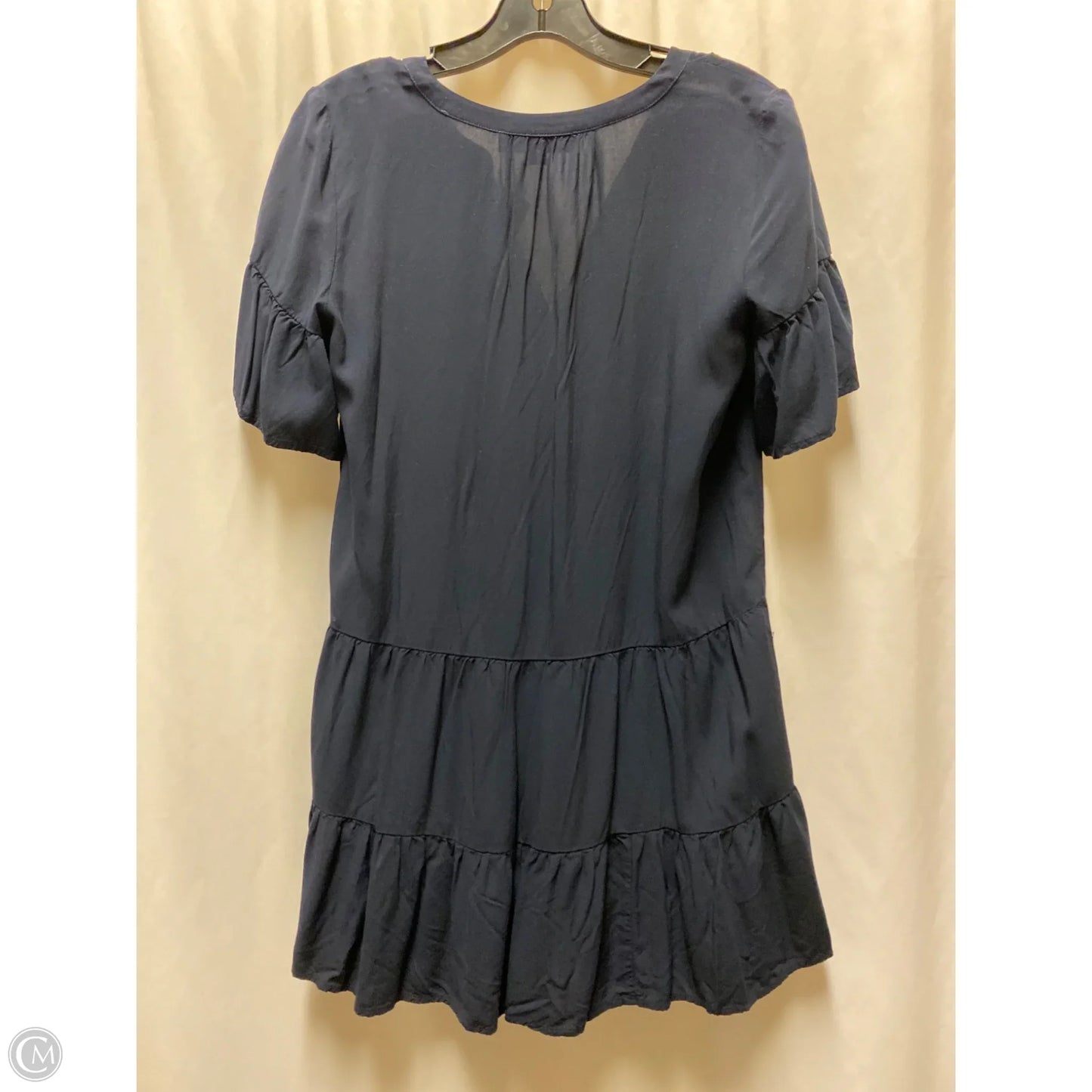 Dress Casual Midi By Loft In Navy, Size: Xsp
