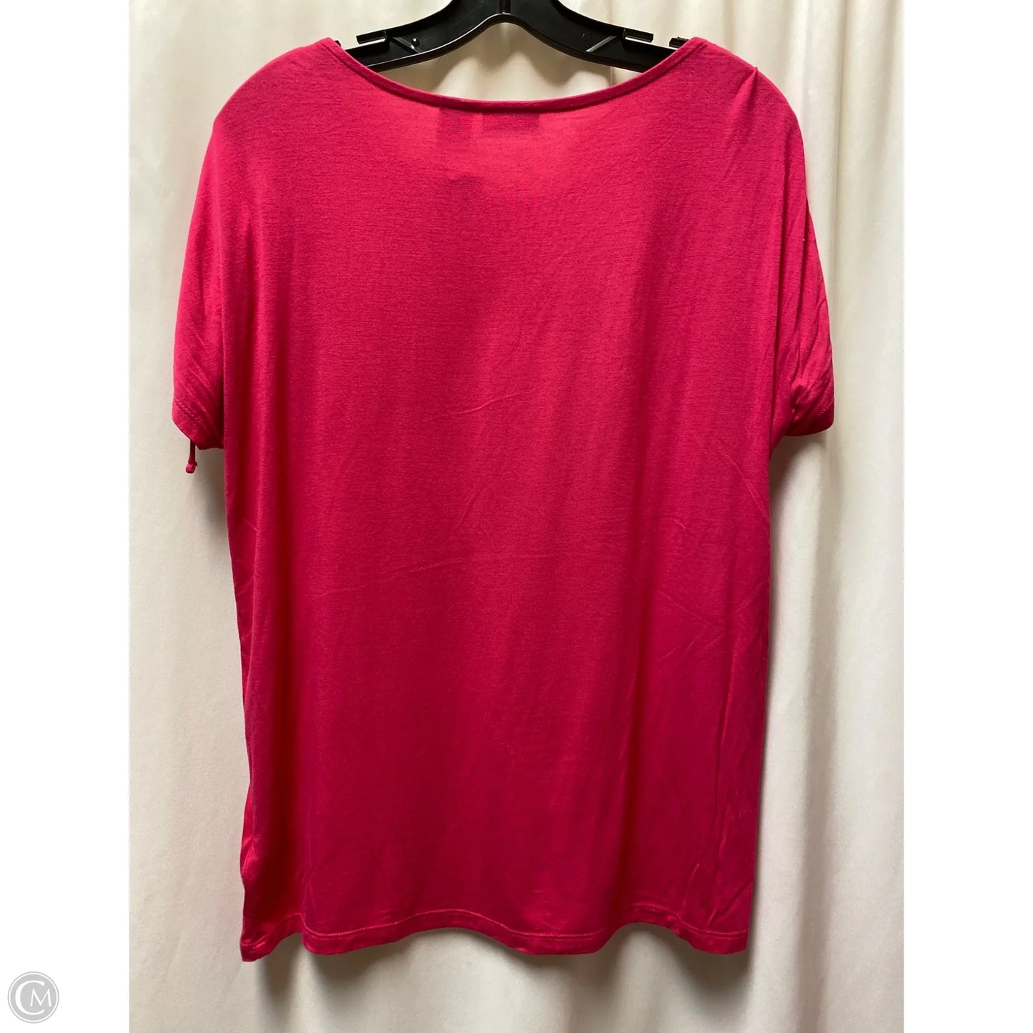 Top Short Sleeve By Tahari By Arthur Levine In Pink, Size: M