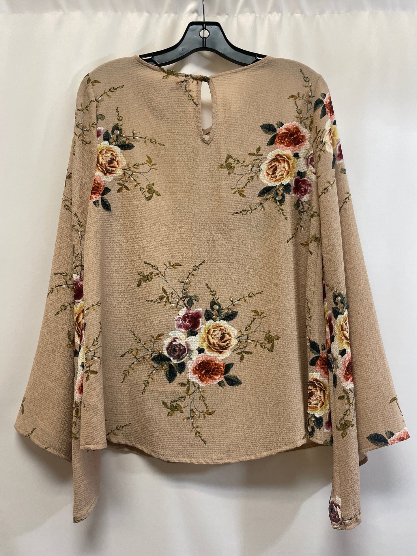 Beige Top Long Sleeve Entro, Size S