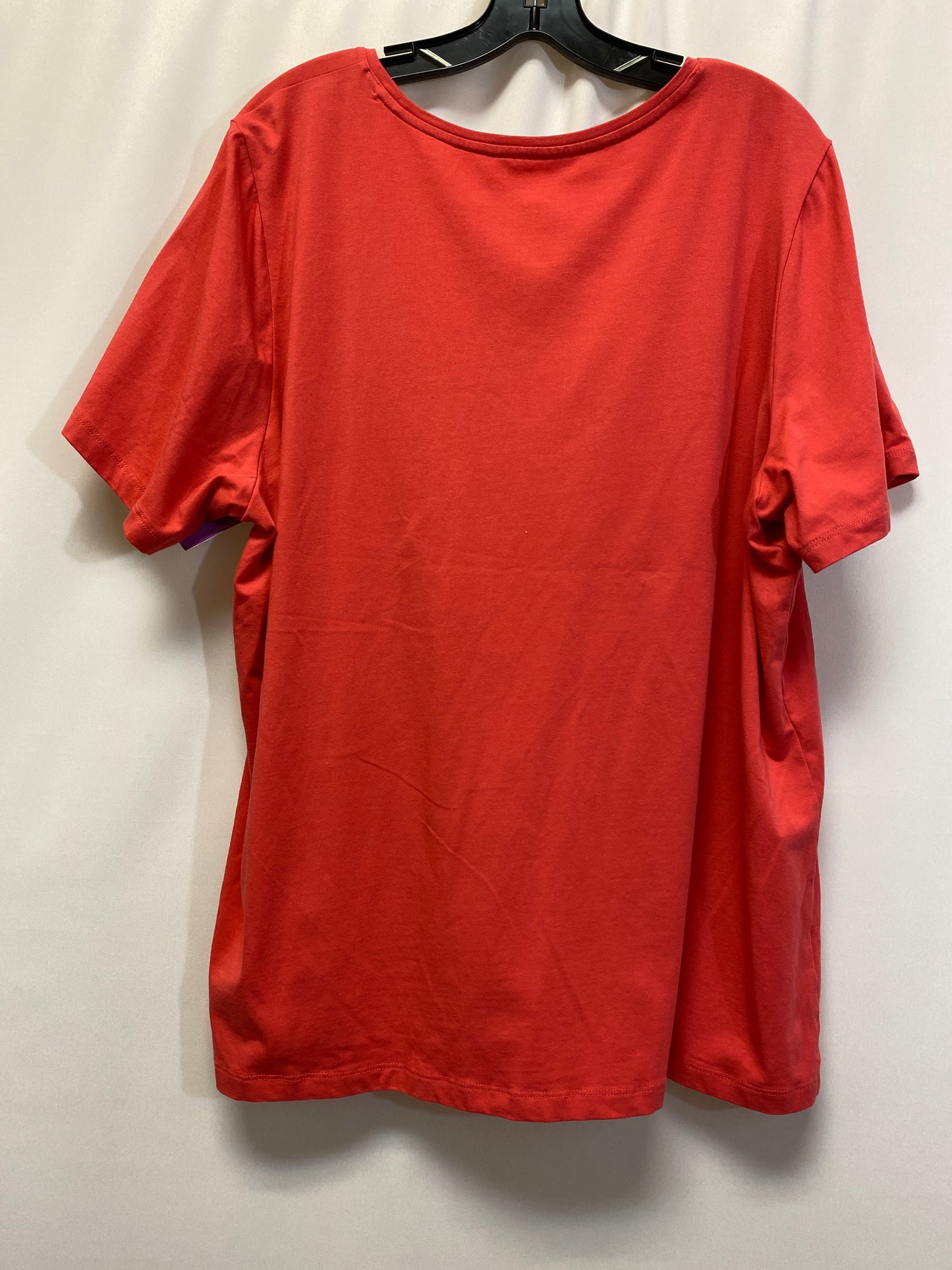 Coral Top Short Sleeve Cj Banks, Size 2x