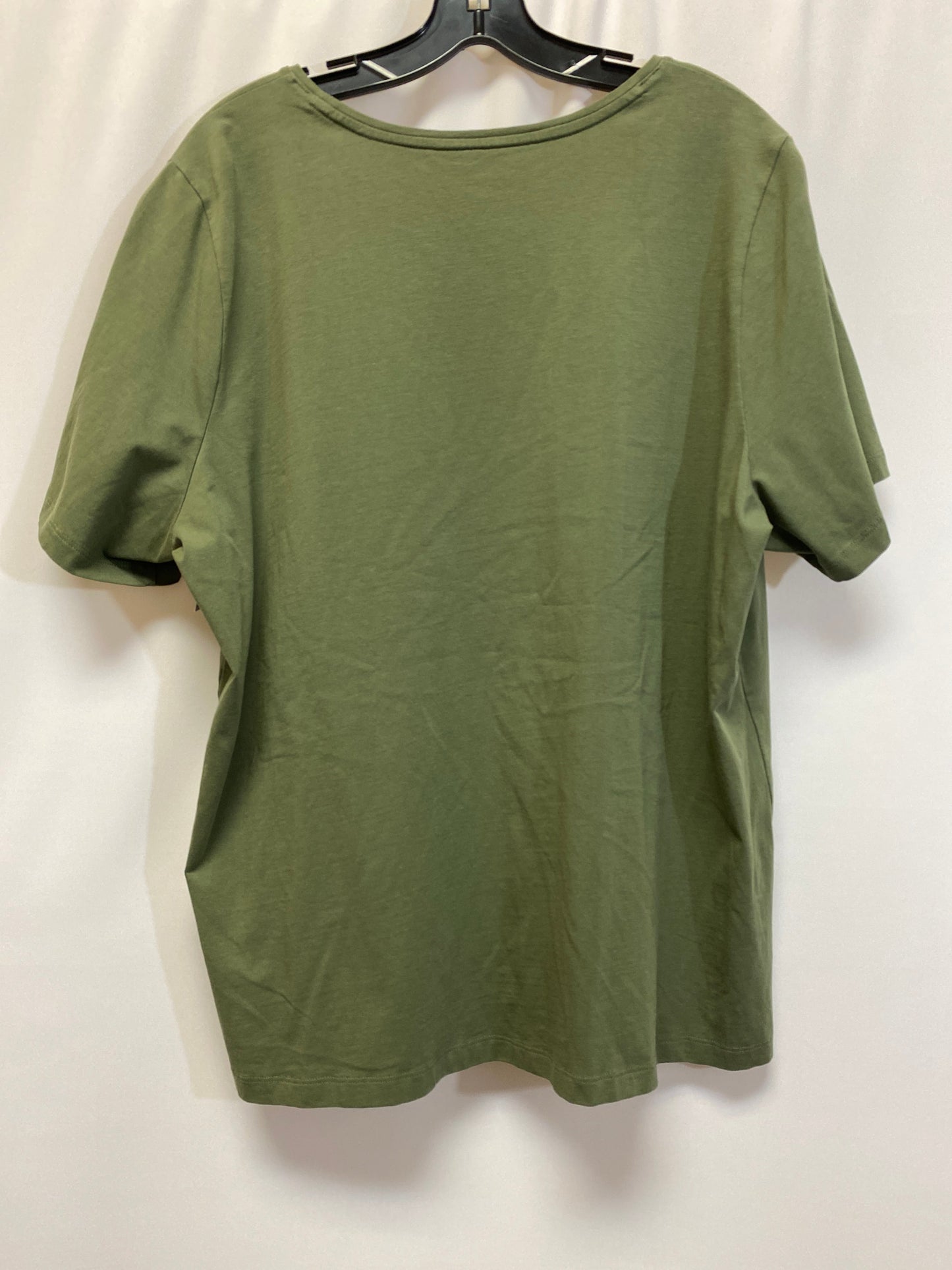 Green Top Short Sleeve Cj Banks, Size 2x