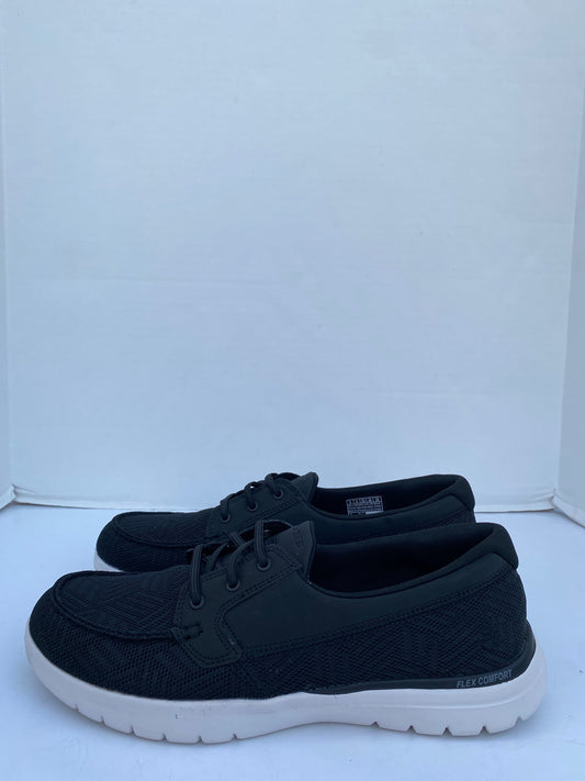 Black Shoes Flats Skechers, Size 9