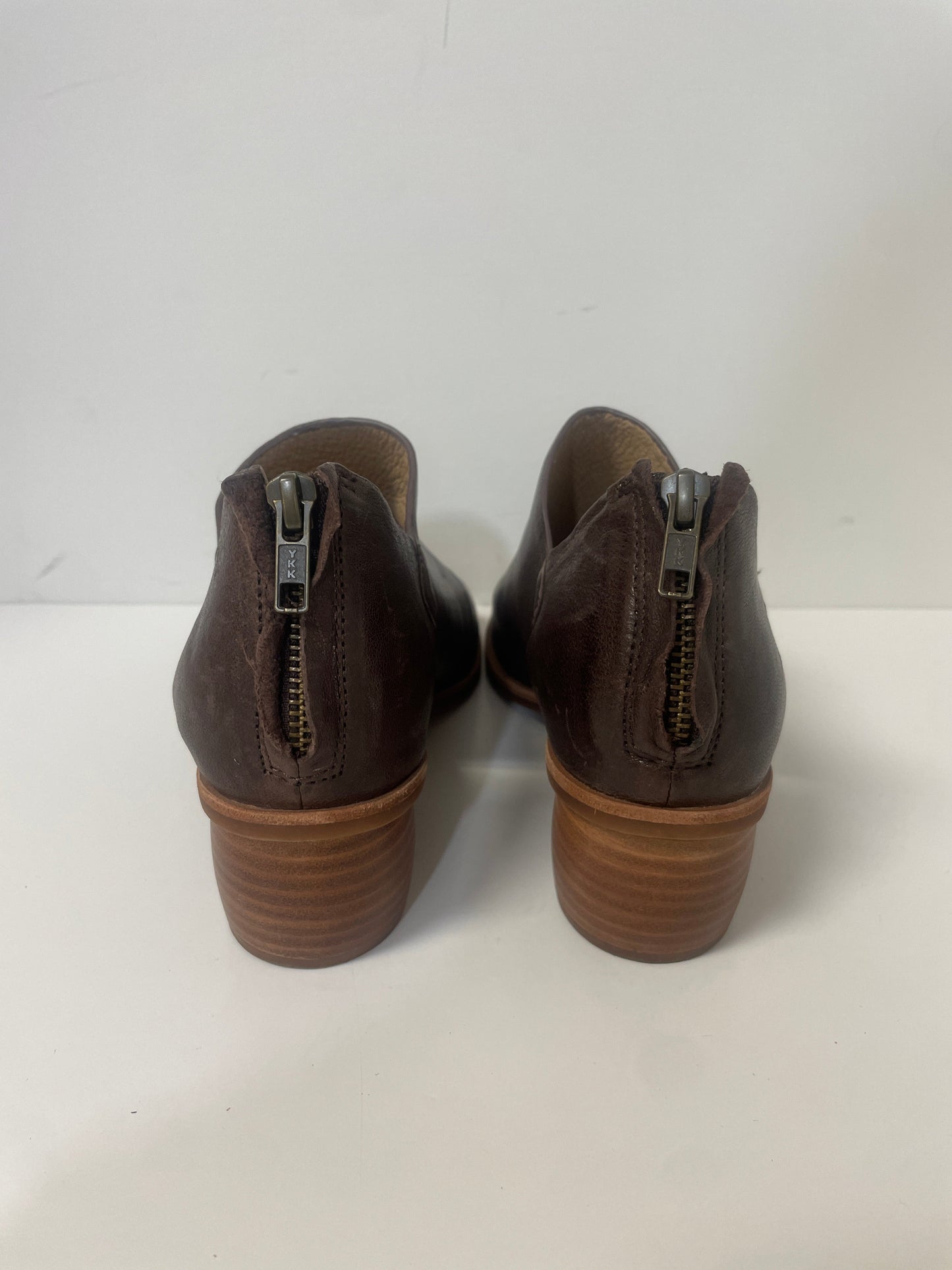 Brown Shoes Heels Block Sofft, Size 8