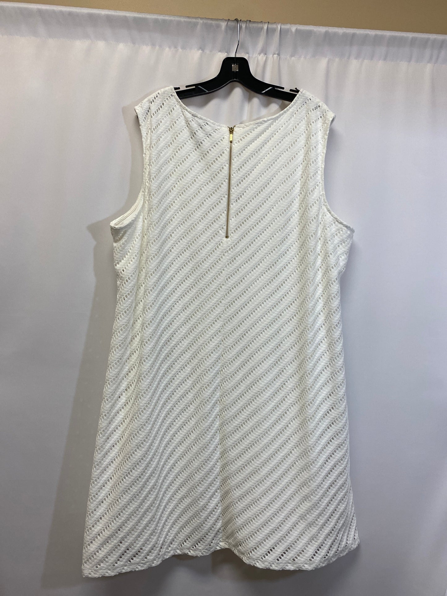 White  Dress Casual Midi Ronnie Nicole, Size 3x