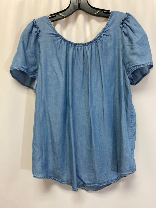 Blue Top Short Sleeve Lc Lauren Conrad, Size S