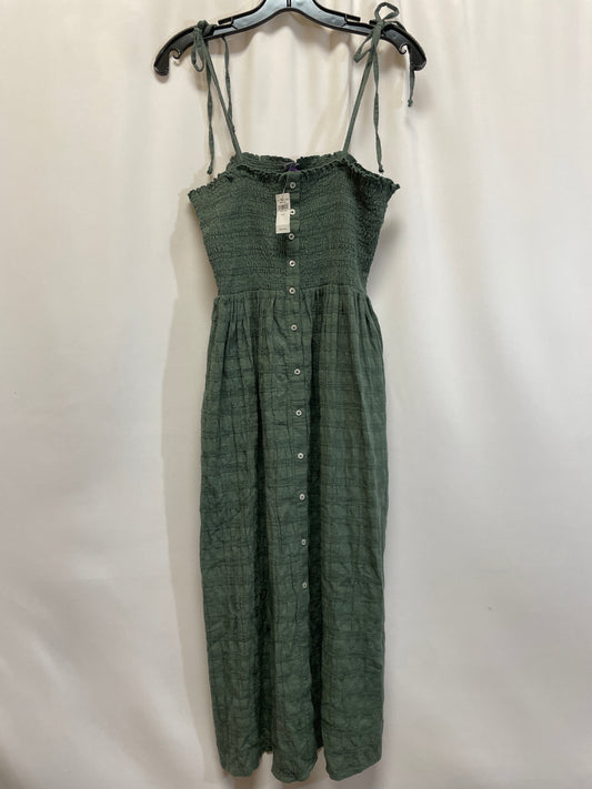 Green Dress Casual Midi Aerie, Size S